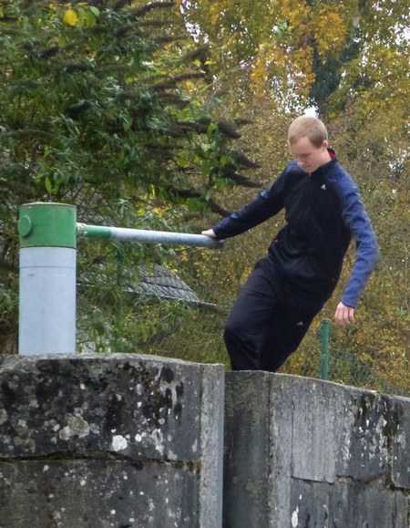 Ingo an der Schleuse