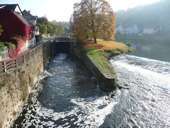 Berüchtigt: Schleuse in Runkel